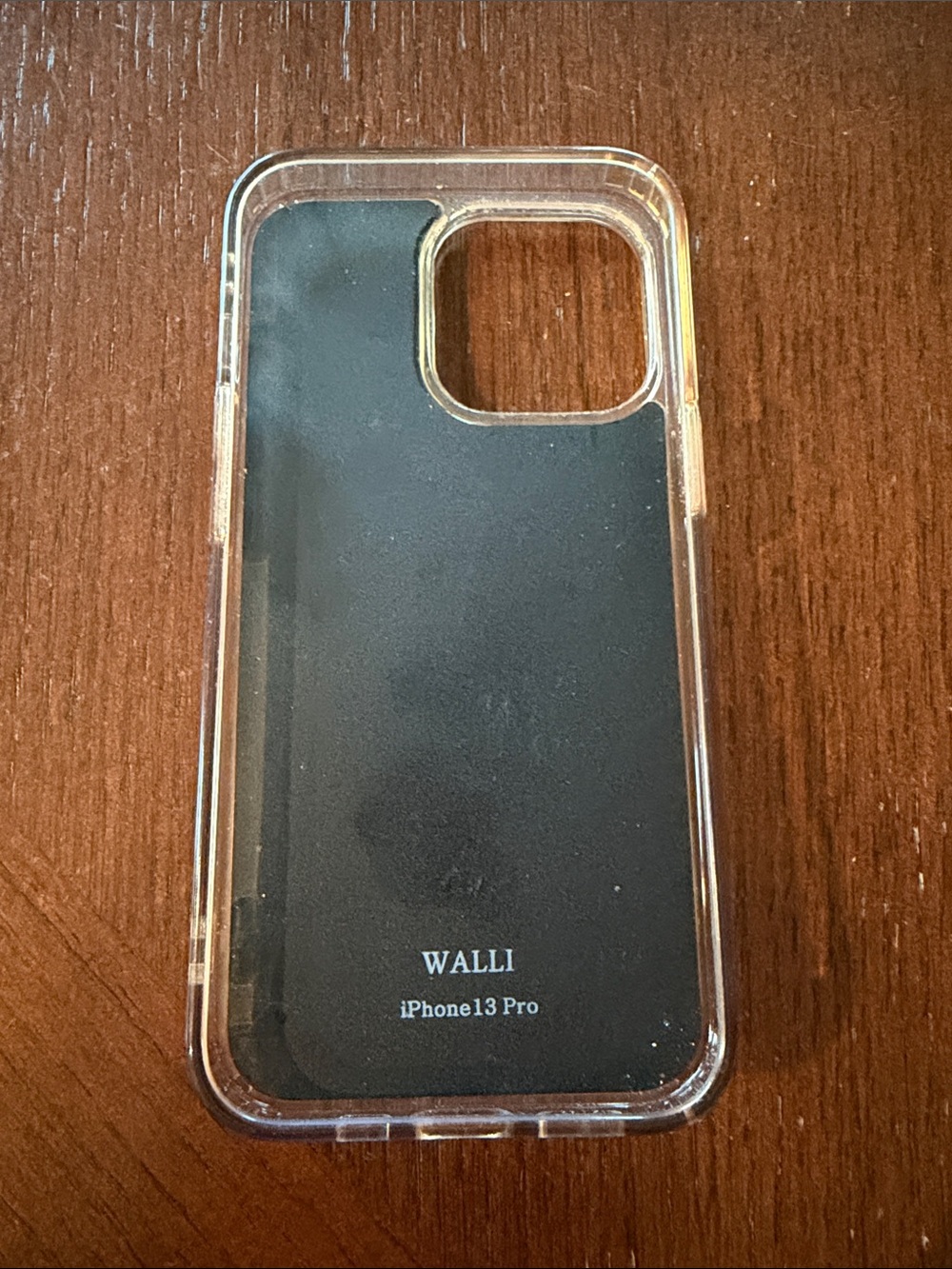 Wallis Clear Bumper with Black Back iPhone 13 Pro Case